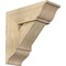 Ekena Millwork Traditional Traditional Rough Sawn Bracket w/ Offset Brace, Douglas Fir, 8"W x 20"D x 20"H BKT0806X20X20TRA01RDF - alternate 1
